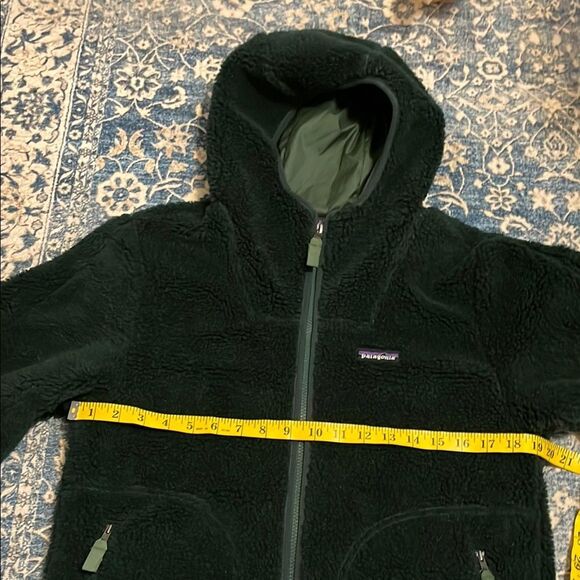 Patagonia Men’s Recycled Sherpa Hoody Green Zip Up Jacket Gorpcore Outdoor - Picture 11 of 12